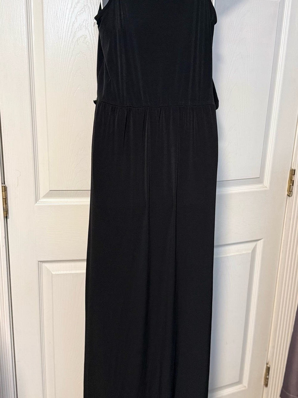 Women's Black Sleeveless Maxi Dress